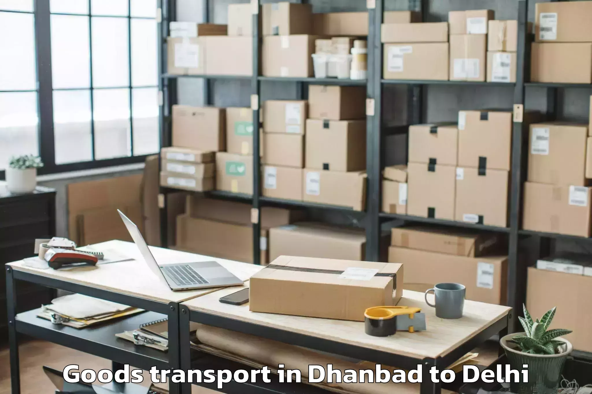 Get Dhanbad to Sadar Bazar Goods Transport